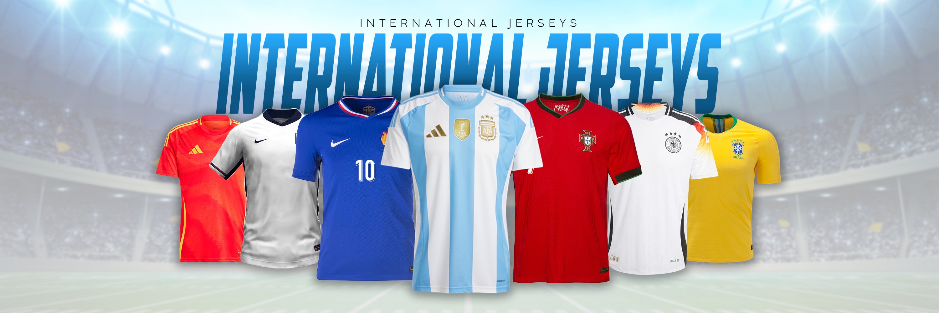 High-quality international football jerseys featuring official team designs, premium embroidery, and comfortable fit. Perfect for passionate football fans looking for authentic fanwear in Pakistan.