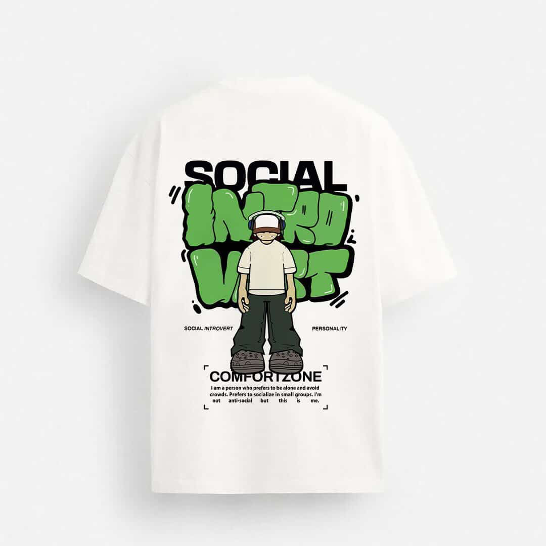 Social Introvert - Drop Shoulder