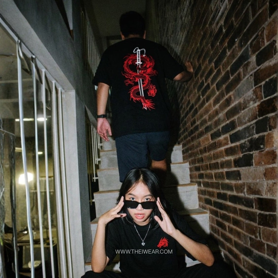 Dragon Sword - Drop Shoulder Tee