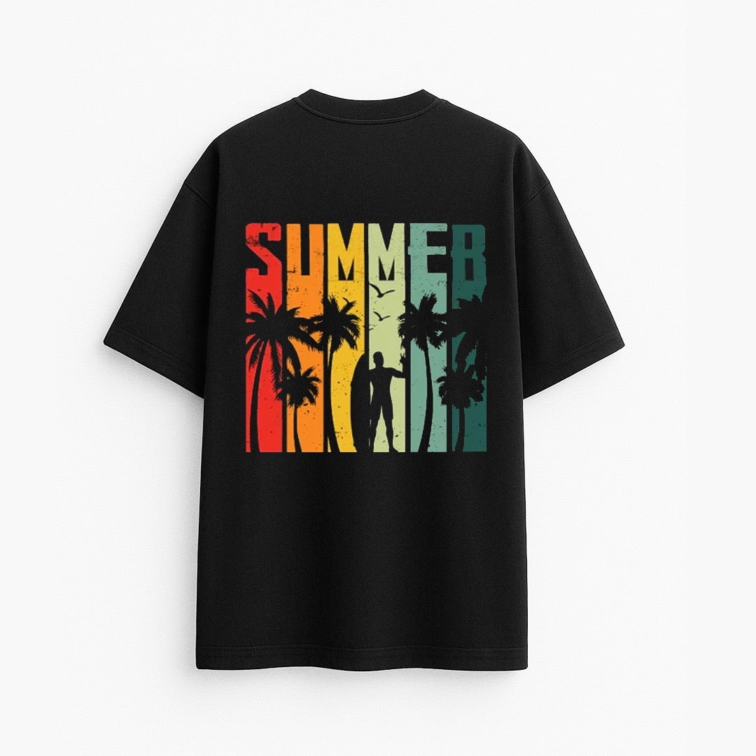 Oversized iWear summer tee in lightweight fabric, shown in a relaxed fit with short sleeves and casual style.