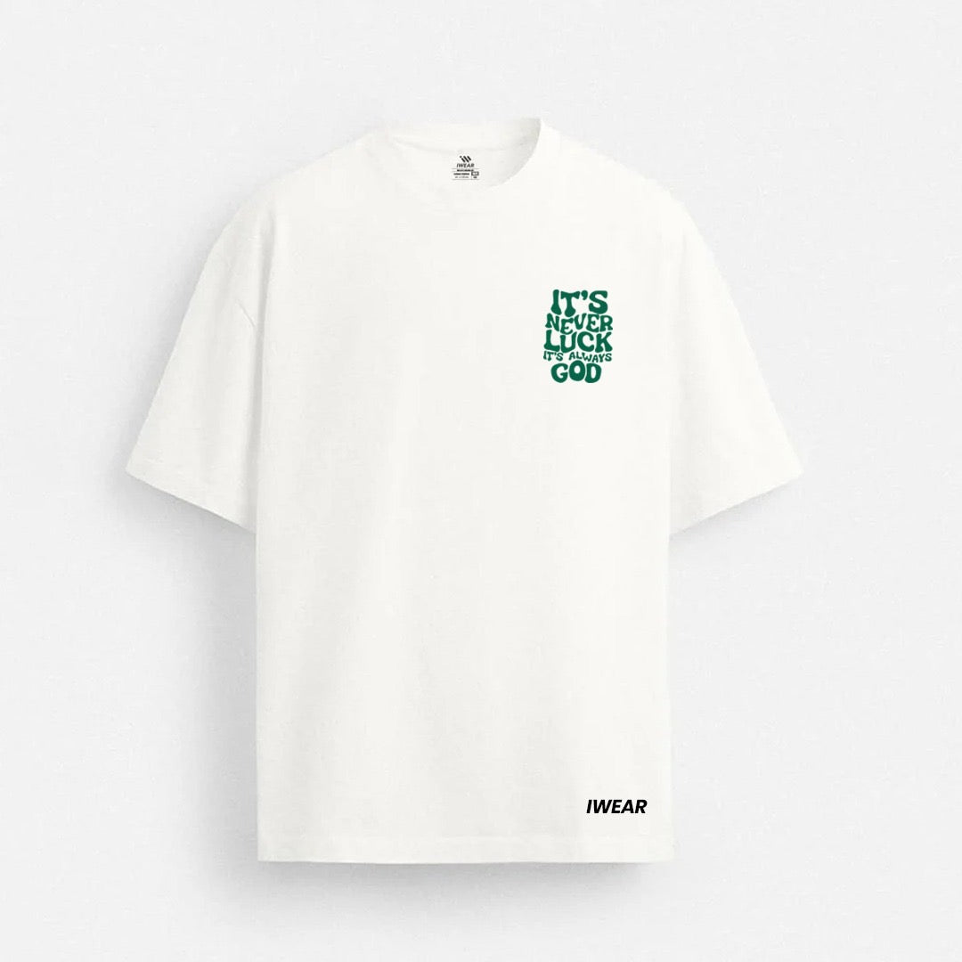 Drop shoulder T-shirt from iWEAR's It’s Always God collection featuring a soft fabric and relaxed fit.